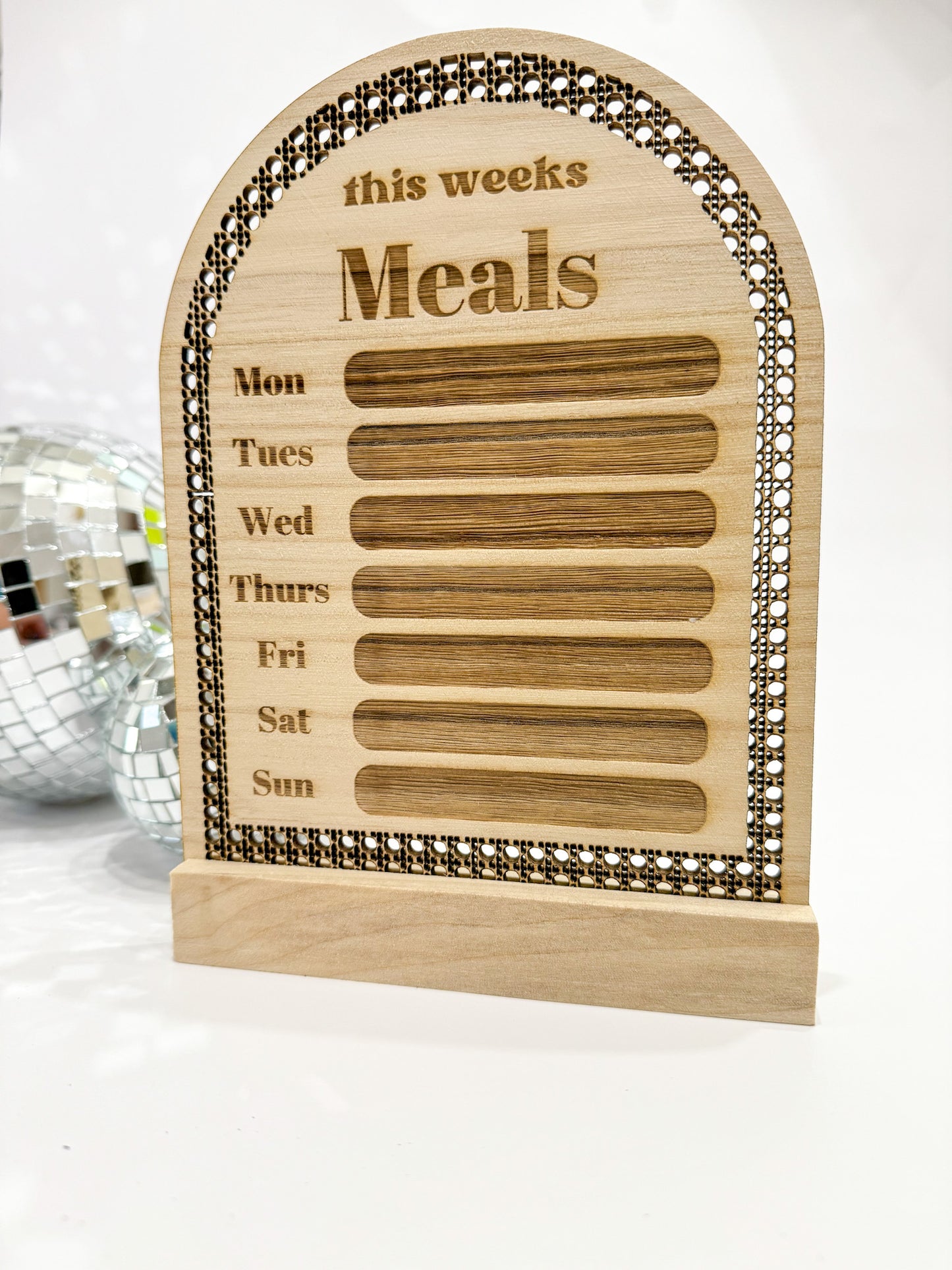 Weekly Meal Planner Board