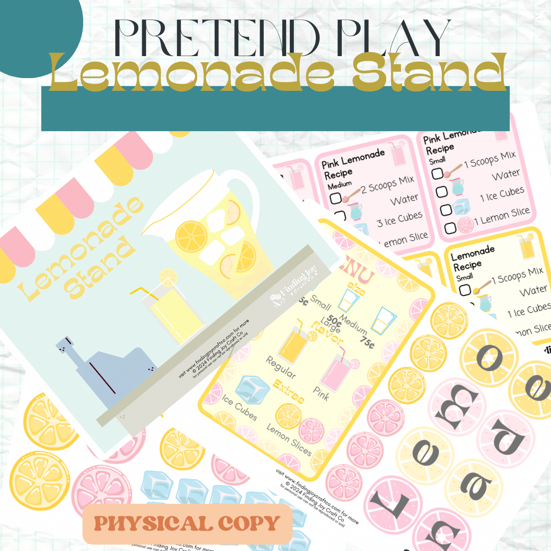 Pretend Play Sensory Table Kit: Lemonade Stand - PHYSICAL COPY