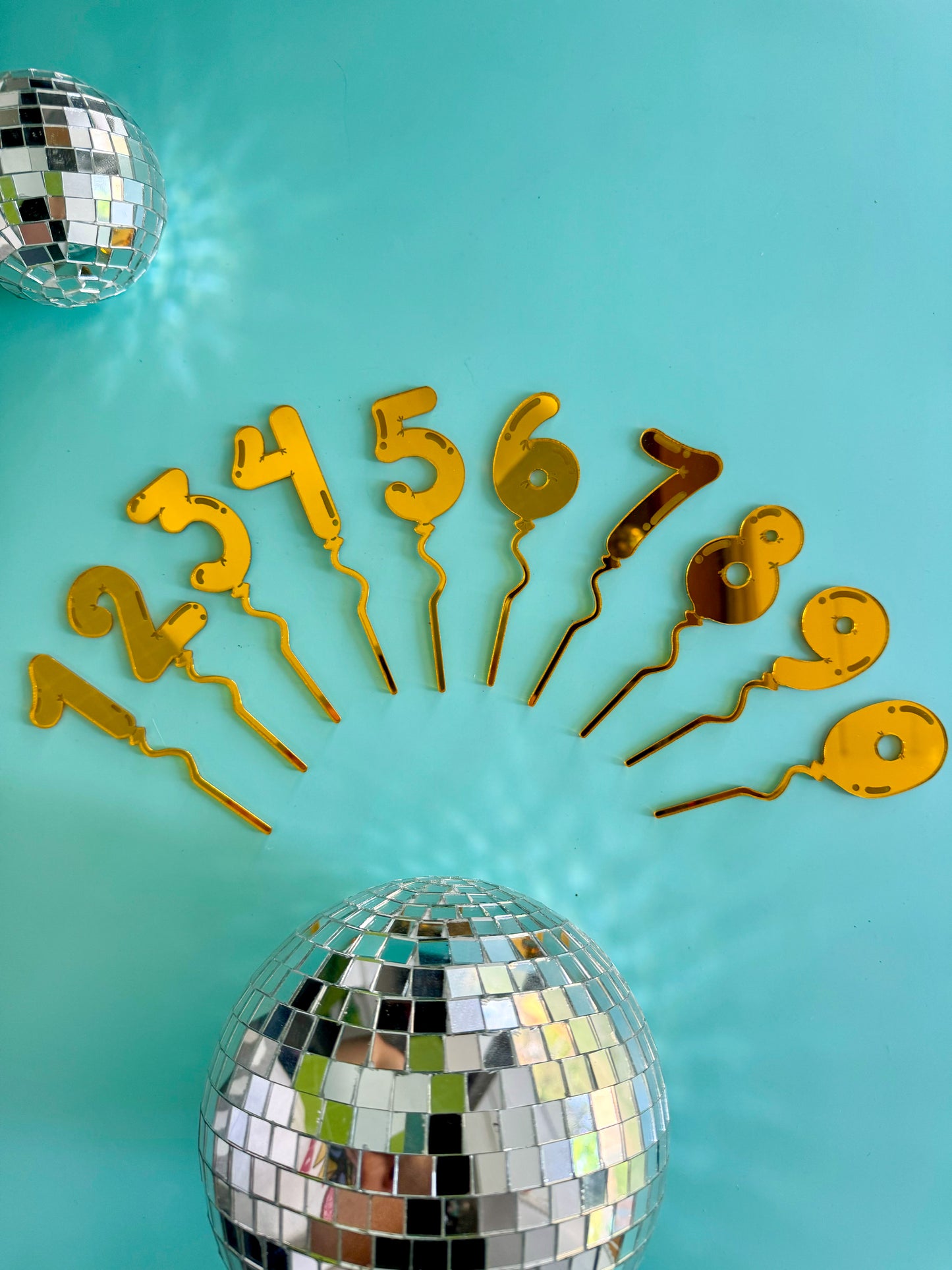 Balloon Number Cake Topper