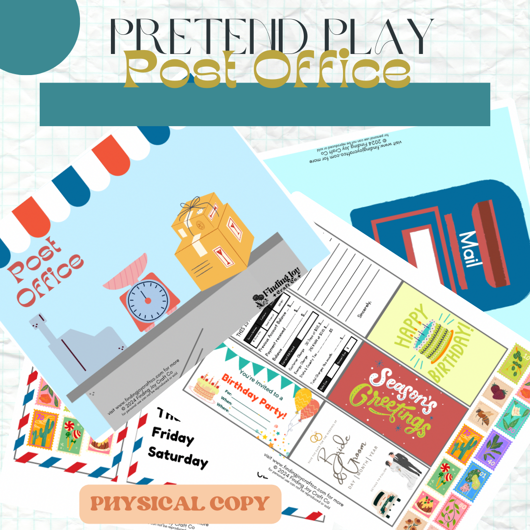 Pretend Play Sensory Table Kit: Post Office PHYSICAL COPY