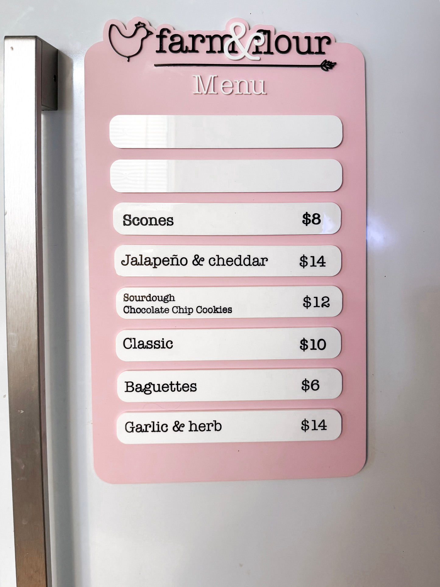 Changeable Menu Items