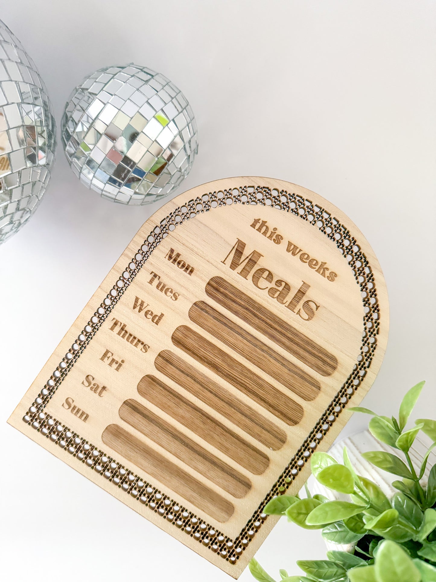 Weekly Meal Planner Board