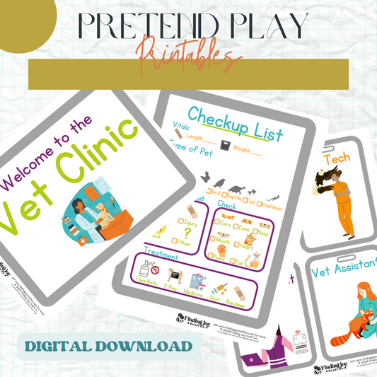 Pretend Play/Sensory Bin Kit: Veterinarian - DIGITAL COPY