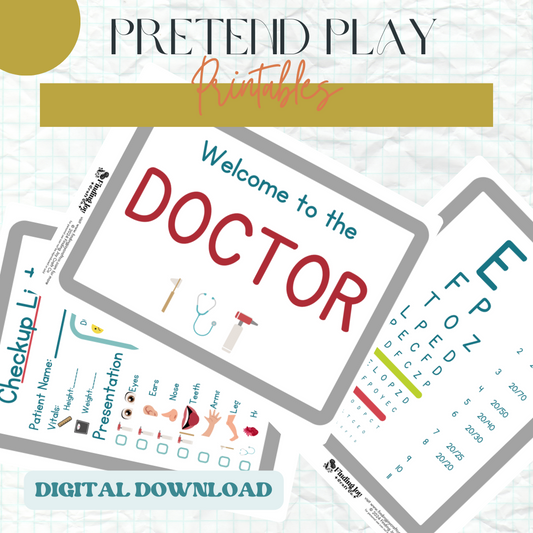 Pretend Play/Sensory Bin Kit: Doctor - DIGITAL DOWNLOAD