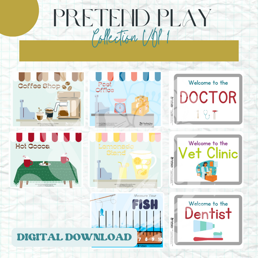 Pretend Play/Sensory Bin Kit: FULL SET VOL 1 - DIGTIAL DOWNLOAD