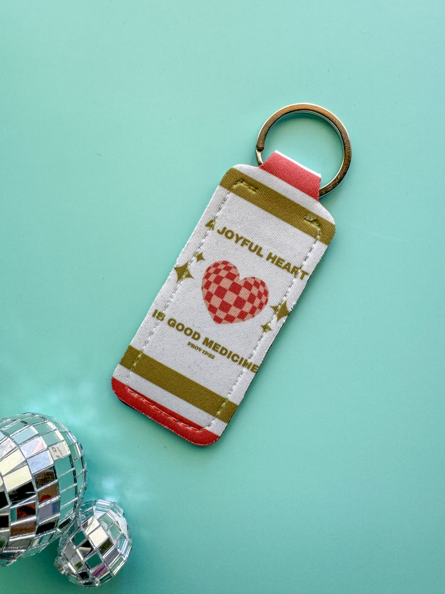 Sublimated Chapstick Holder Keychain