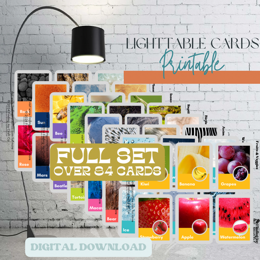 Light Table Flash Card: Full Collection - DIGITAL DOWNLOAD