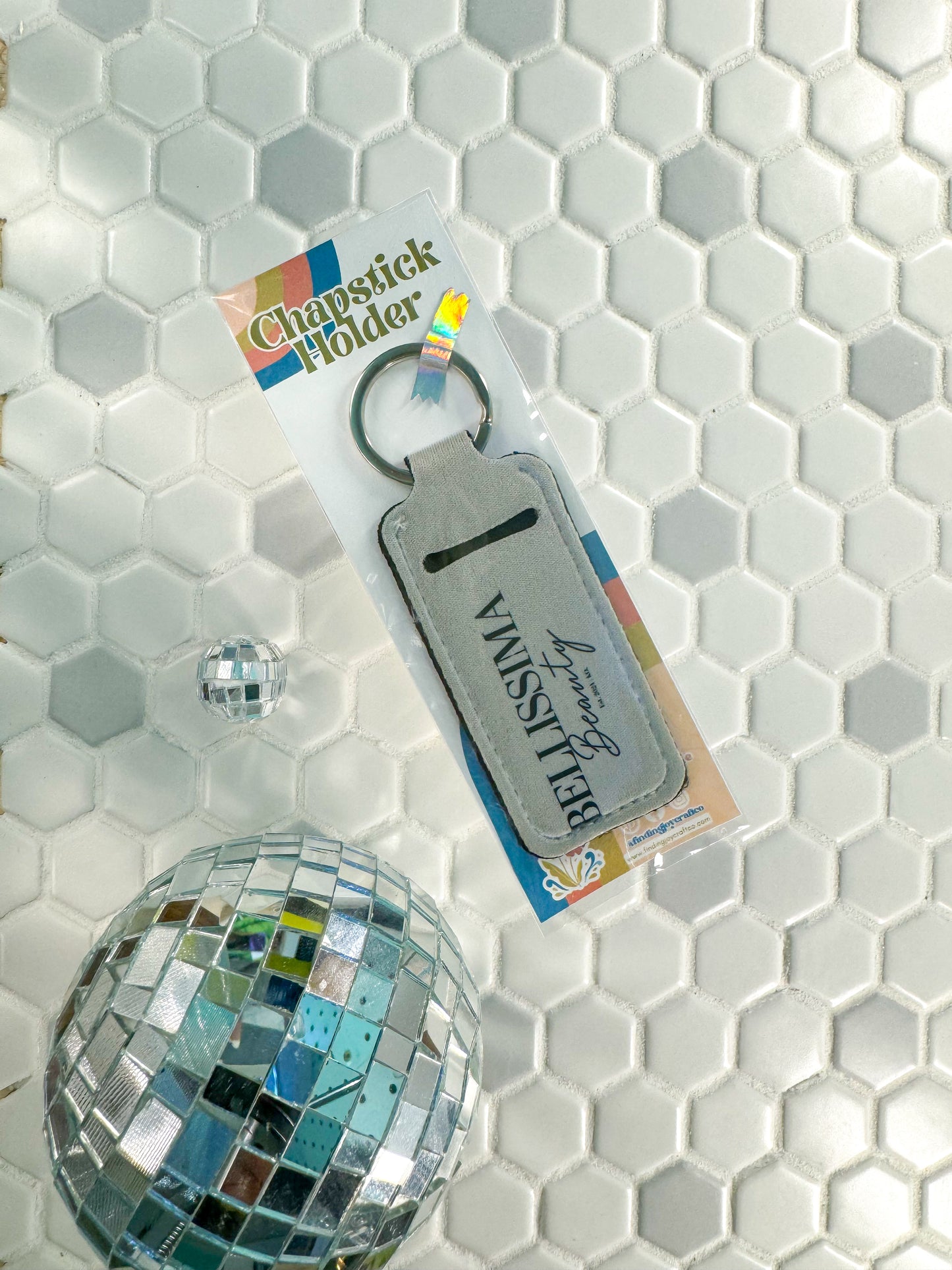 Personalized Lip Balm Holder Keychain