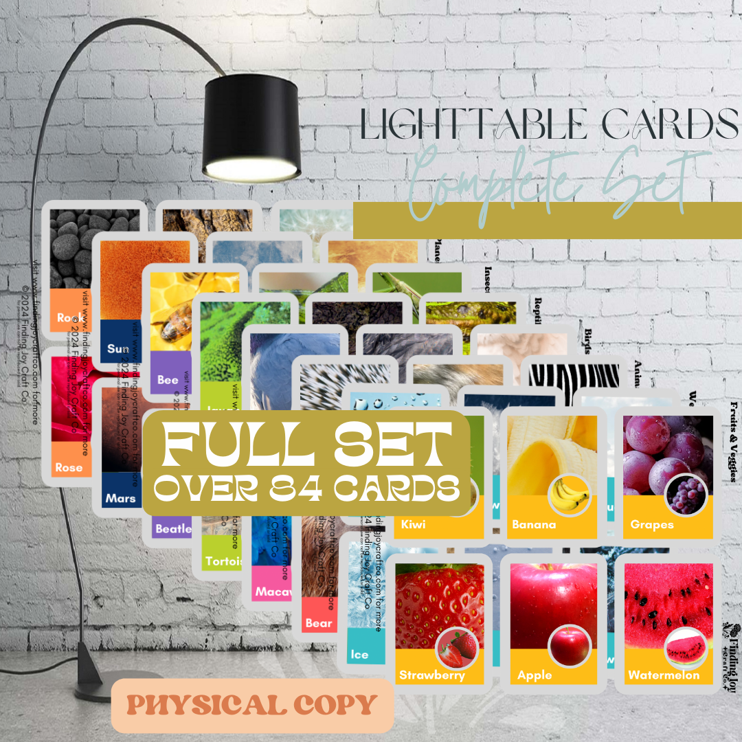 Light Table Flash Card: Full Collection - PHYSICAL COPY