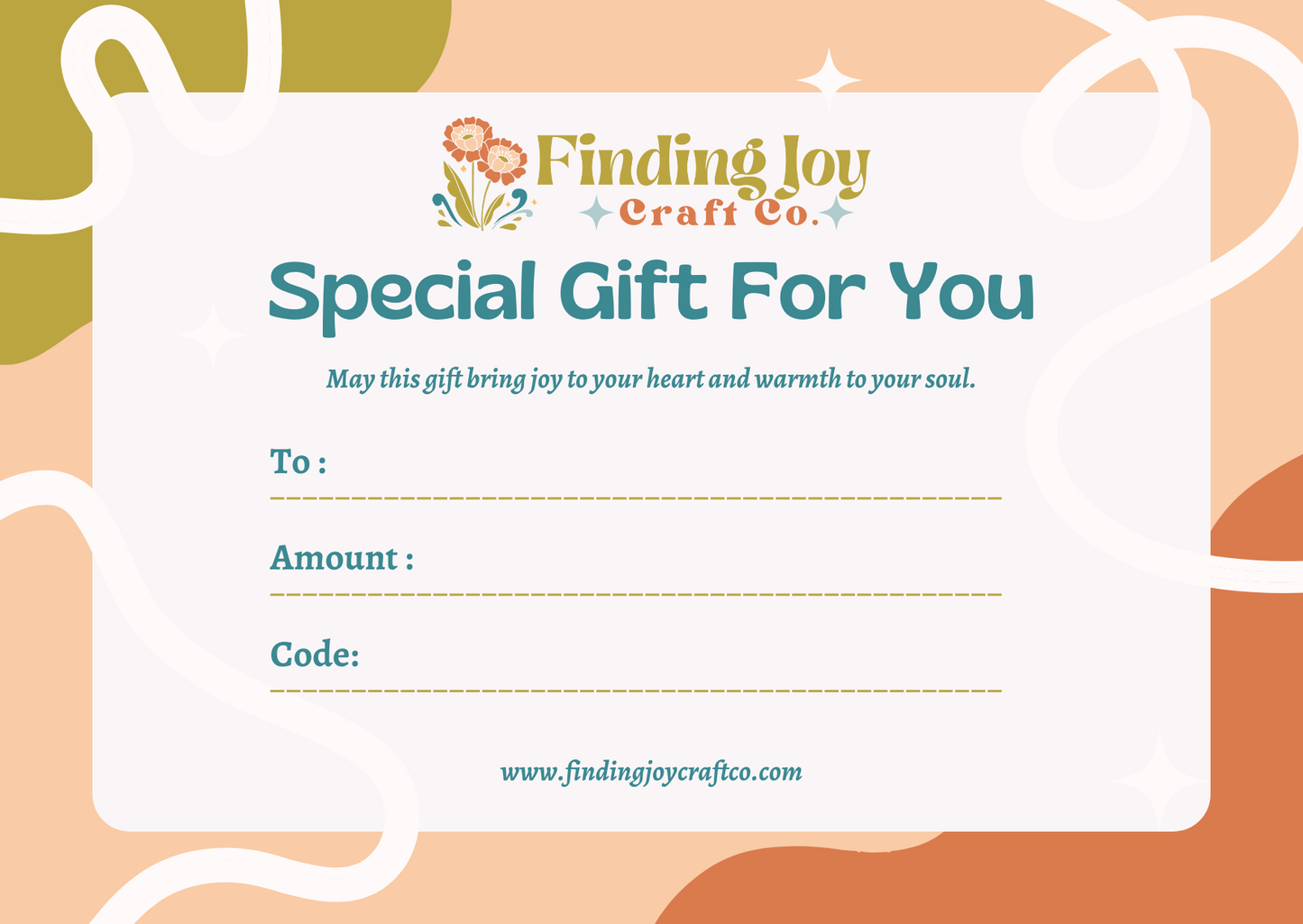 Finding Joy Craft Co Gift Card