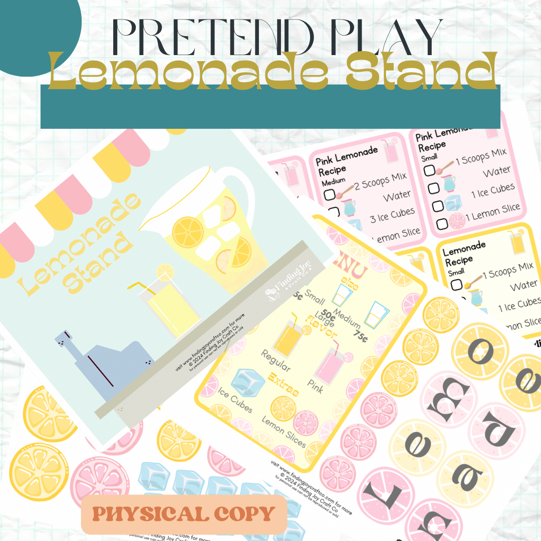 Pretend Play Sensory Table Kit: Lemonade Stand -  PHYSICAL COPY