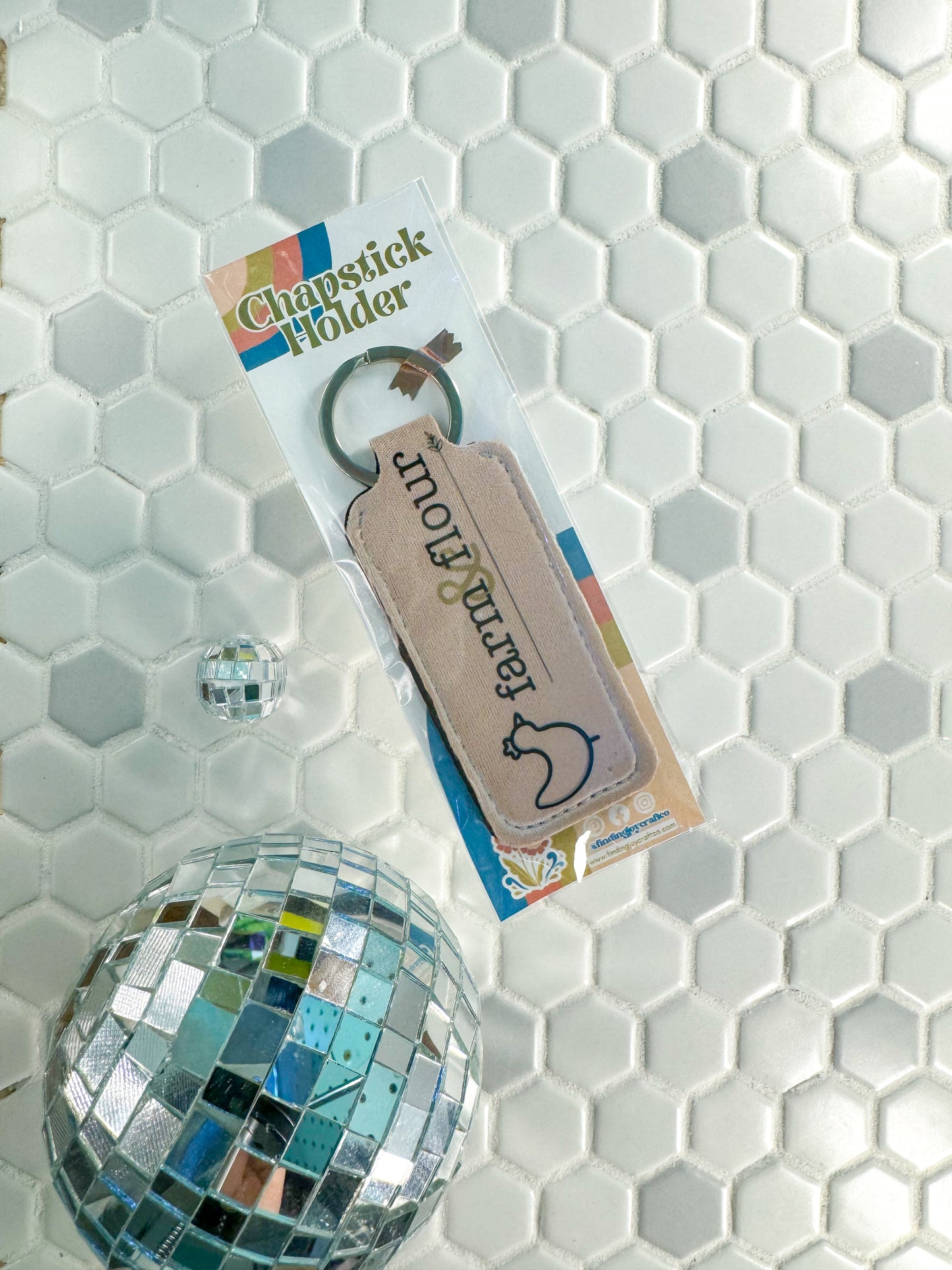 Personalized Lip Balm Holder Keychain