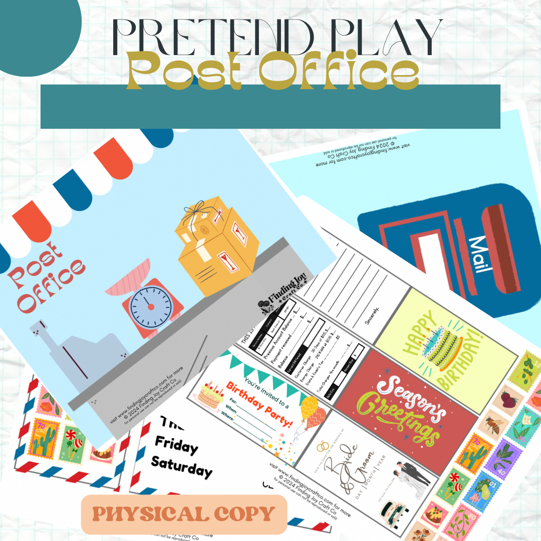 Pretend Play Sensory Table Kit: Post Office  PHYSICAL COPY