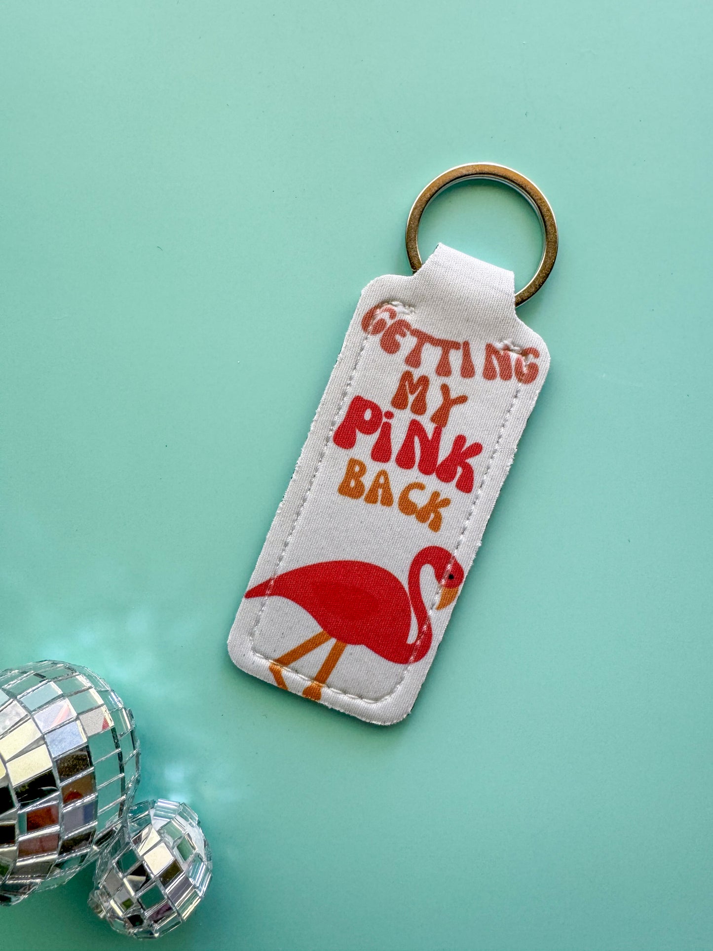 Sublimated Chapstick Holder Keychain