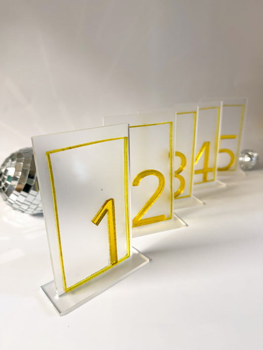 Custom Table Numbers