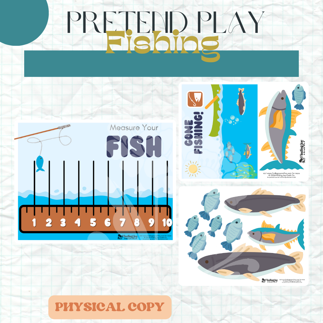 Pretend Play/Sensory Bin Kit: Fishing - PHYSICAL COPY