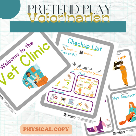 Pretend Play/Sensory Bin Kit: Veterinarian - PHYSICAL COPY