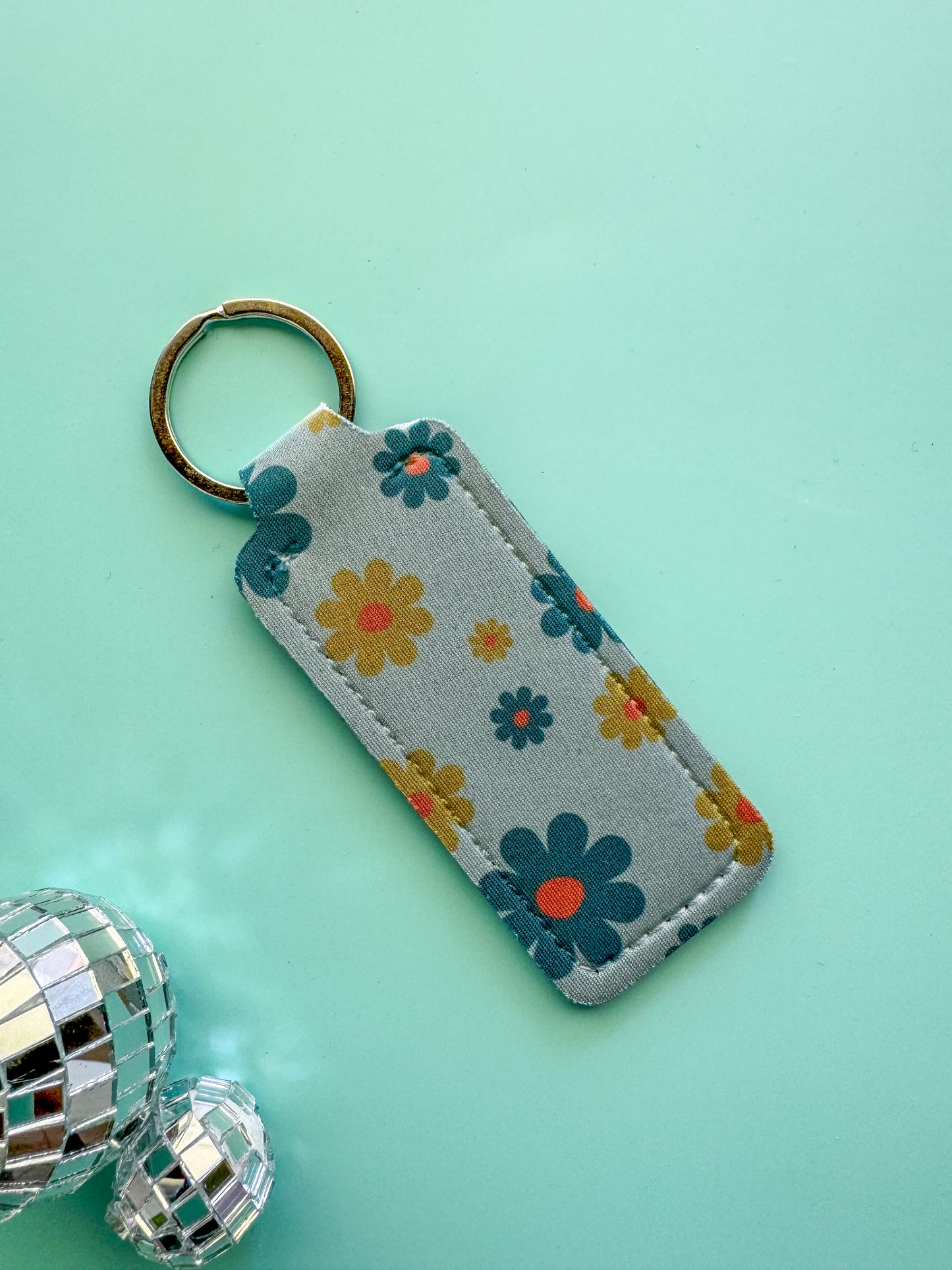 Sublimated Chapstick Holder Keychain