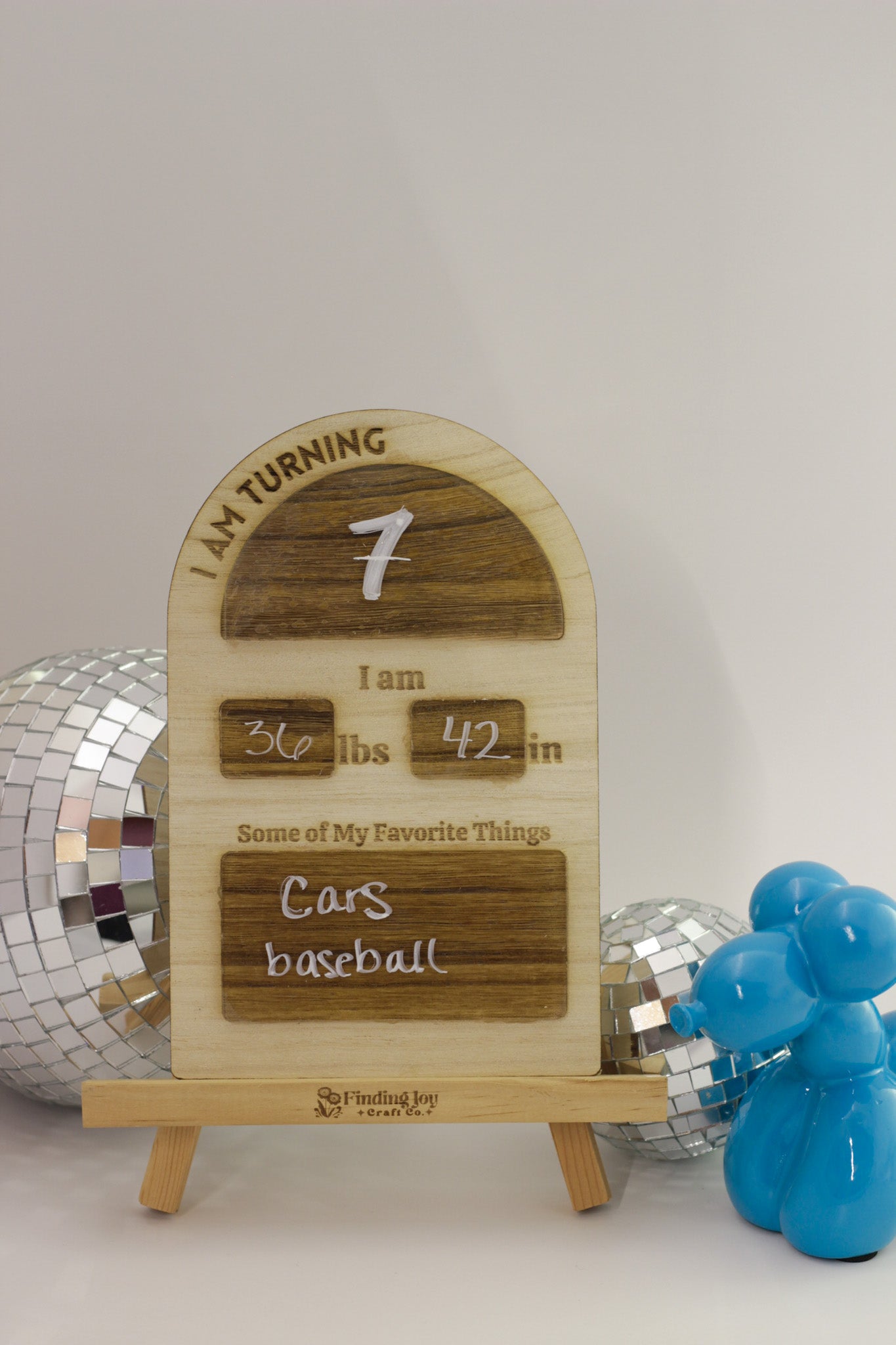 Birthday Stats Photo Memory Marker Sign