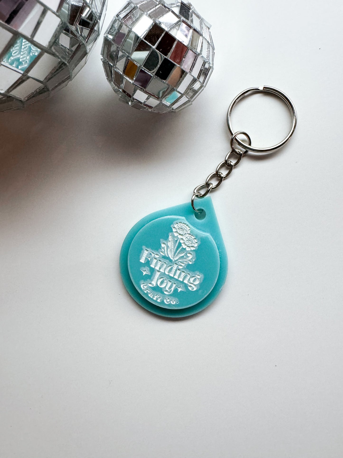 Custom Acrylic NFC (Near Field Communication) Embedded Keychain