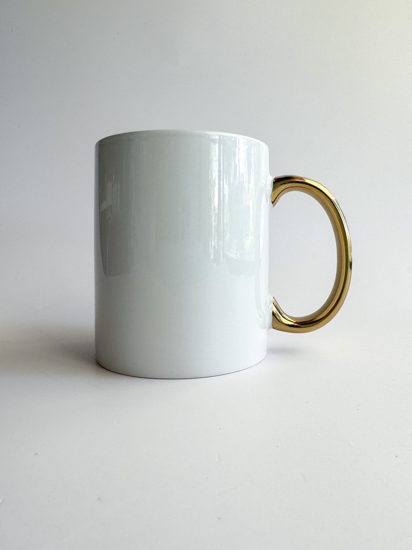 Customizable Gold Handled Sublimated Mug